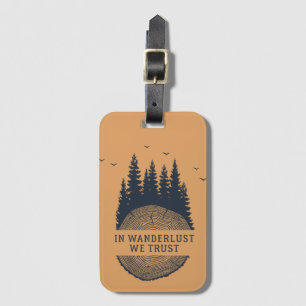 Hipster Wanderlust Outdoor Illustration Gepäckanhänger