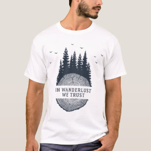 Hipster Wanderlust Outdoor Illustration T-Shirt