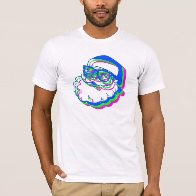 Hipster-Weihnachten T-Shirt (Vorderseite)