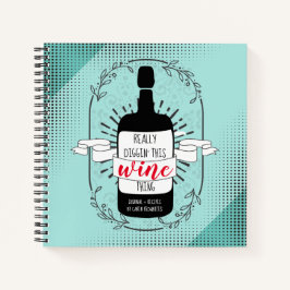 Hipster Weintrauben Journal Food Pairbook Notizbuch