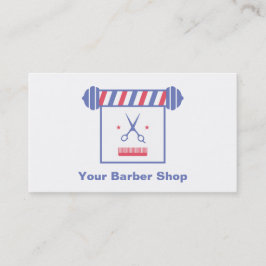 Hipster-wunderliches Retro Licht-Friseur-Geschäft Visitenkarte