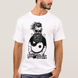 Hipster Yin Yang Skull Schnurrbart Vest T-Shirt