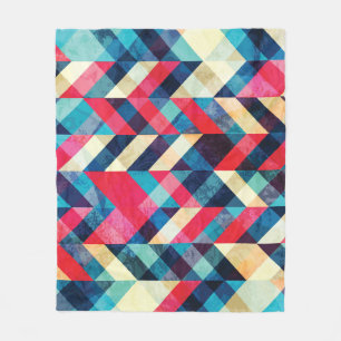 Hipster Zickzack: Grunge nahtlos Muster. Fleecedecke