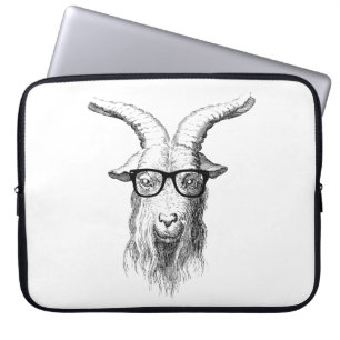 Hipster-Ziege Laptopschutzhülle