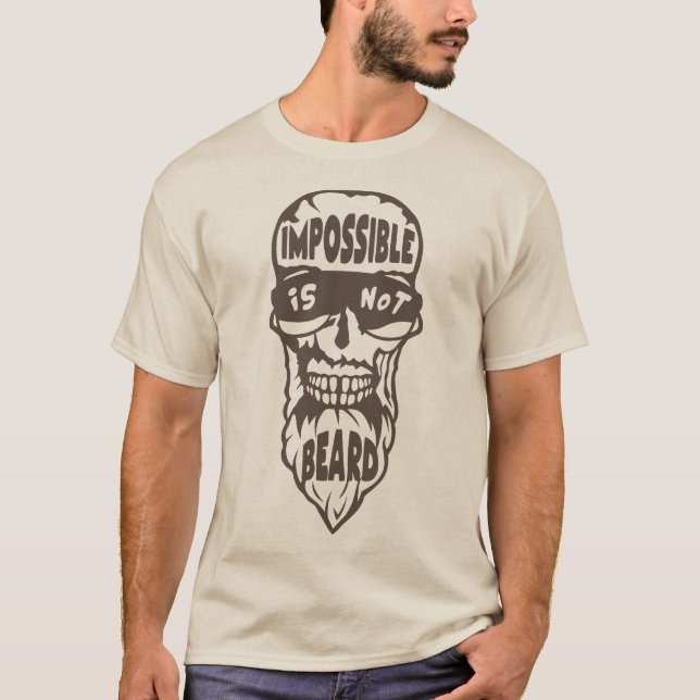 Hipster Zitat Beard Bar T-Shirt (Vorderseite)