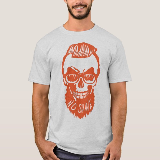 Hipster Zitat No. Shave Coiff T-Shirt (Vorderseite)