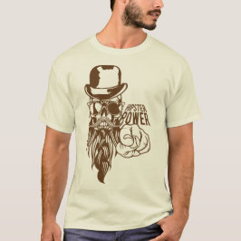 Hipster-Zitat-Power-Bartbart T-Shirt