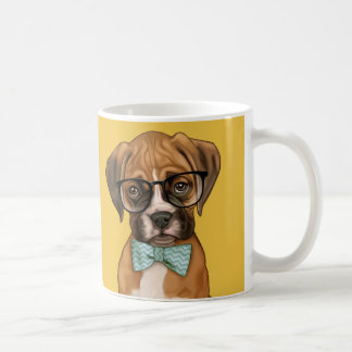 Hipsterboxer Welpe Kaffeetasse
