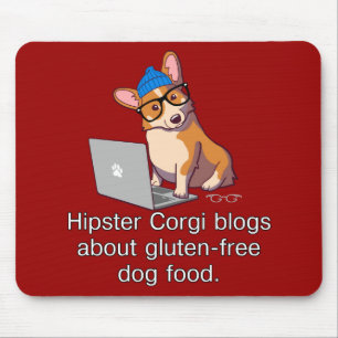 HipsterCorgi 2 Mousepad