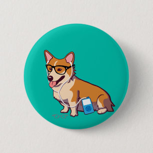 Hipstercorgi-Knopf Button