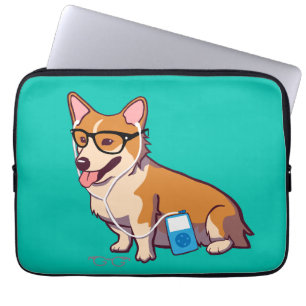 Hipstercorgi-Laptop-Hülse (ohne Text) Laptopschutzhülle