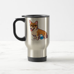 HipsterCorgi Reisebecher