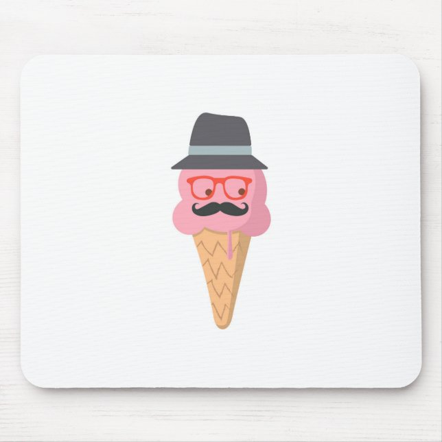 HipsterEiscreme Mousepad (Vorne)