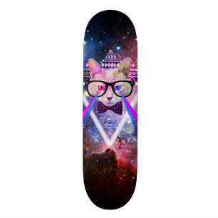 Hipstergalaxiekatze Skateboard