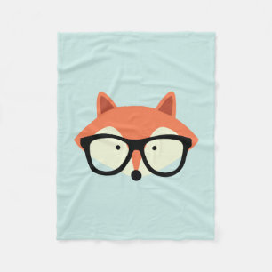 Hipsterroter Fox Fleecedecke