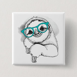 HipsterSloth Button