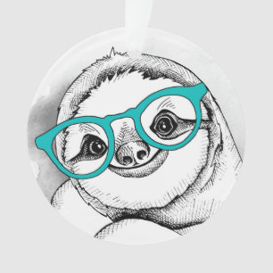 HipsterSloth Ornament