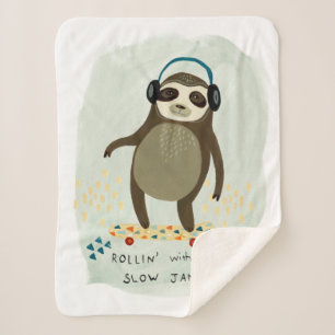 HipsterSloth   Rollin mit meinen langsamen Staus Sherpadecke