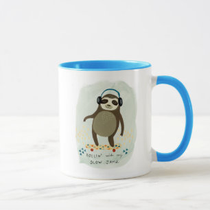 HipsterSloth   Rollin mit meinen langsamen Staus Tasse