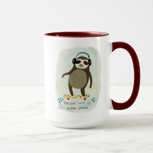 HipsterSloth   Rollin mit meinen langsamen Staus Tasse