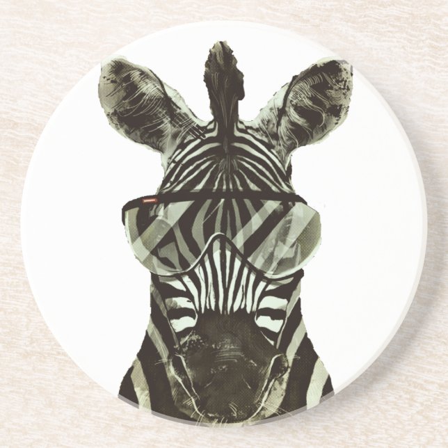 HipsterZebra Getränkeuntersetzer (Vorne)