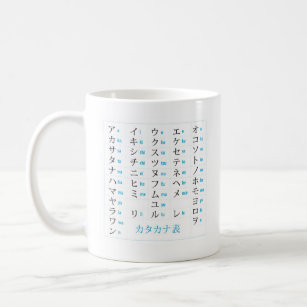 Hiragana-Katakana-Tasse Kaffeetasse