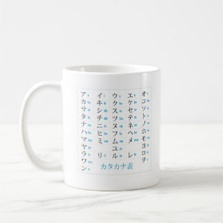 Hiragana-Katakana-Tasse Kaffeetasse