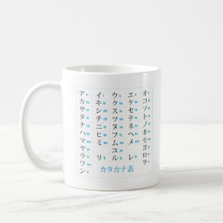 Hiragana-Katakana-Tasse Tasse