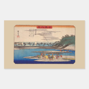 Hirakata, Kanazawa von Hiroshige Stickers