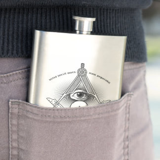 Hiram Abiff Freimaurerflasche Flachmann