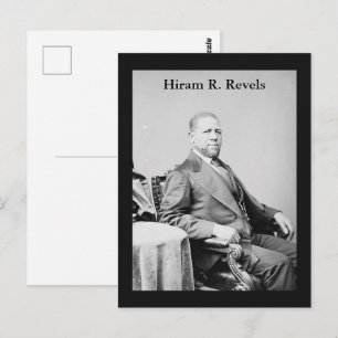 Hiram R. Revels Erster afroamerikanischer Senator Postkarte
