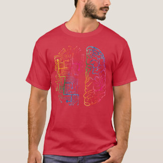 Hirn-Chip-Informatik Künstliche Intelligenz T-Shirt
