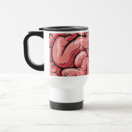 Hirn-Muster-Reise-/Pendler-Tasse Reisebecher