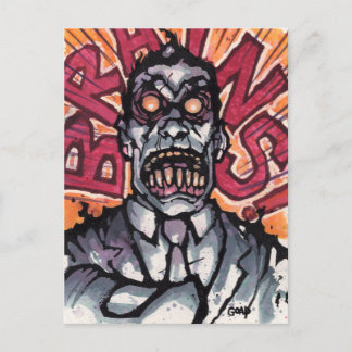 Hirn! Postkarte - Los!