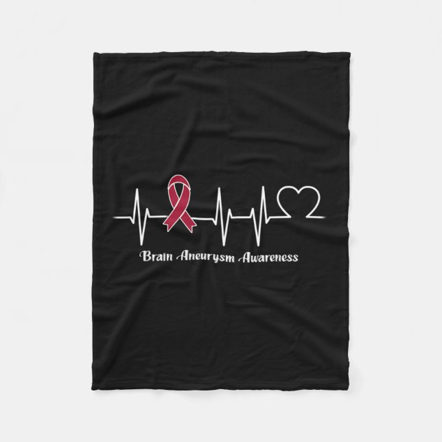 Hirnaneurysma Krieger Fleecedecke (Vorderseite)