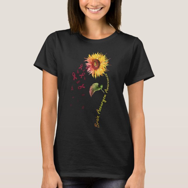 Hirngeschwür-Bewusstseins-Sonnenblume 1  T-Shirt (Vorderseite)