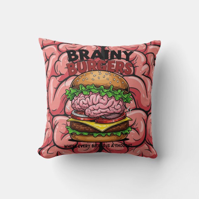 Hirnige Burger Kissen (Vorderseite)