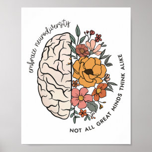 Hirnlehrer Neurovielfalt nicht alle wichtigen Denk Poster