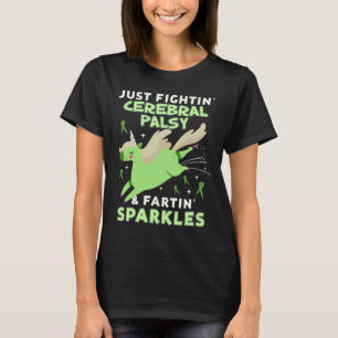 Hirnpalsie Blinddarmkrebs Einhornfarb T-Shirt