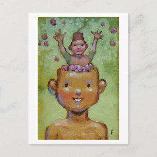 Hirnpostkarte Postkarte