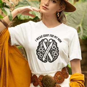 Hirntumor-Awarenes-Geschenk für Mama Krebsüberlebu T-Shirt