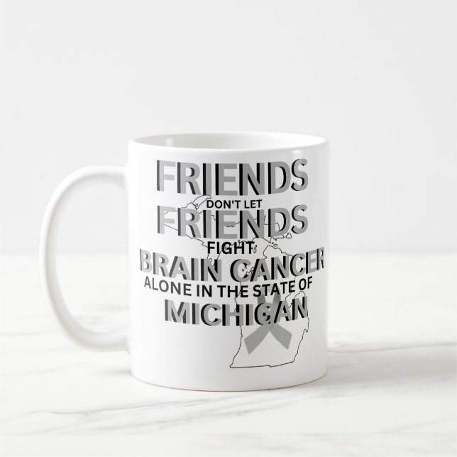 Hirntumor-Bewusstsein in Michigan  Kaffeetasse (Links)