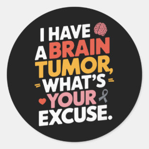 Hirntumor-Bewusstsein Monat Gray Ribbon Apparel ic Runder Aufkleber