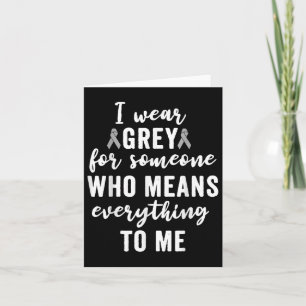 Hirntumor-Bewusstsein T Shirts Gray S Cancer Patie Karte