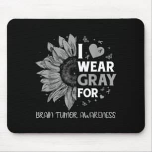 Hirntumor-Bewusstsein tragen Sie im Mai grau stark Mousepad