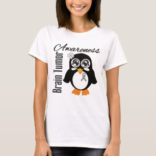 Hirntumor-Bewusstseins-Pinguin T-Shirt