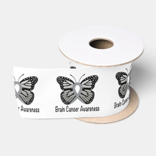 Hirntumor-Bewusstseins-Schmetterling von Hoffnung Satinband
