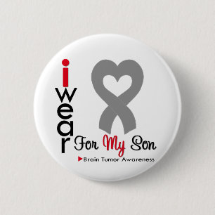 Hirntumor, den ich für meinen Sohn trage, Button