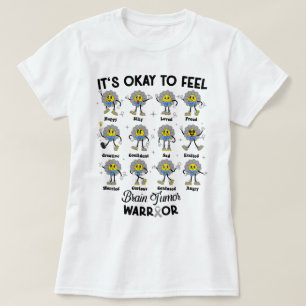 Hirntumor der Retro-Blume T-Shirt
