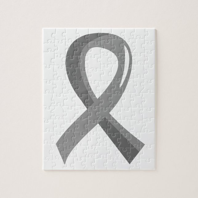 Hirntumor-graues Band 3 Puzzle (Vertikal)
